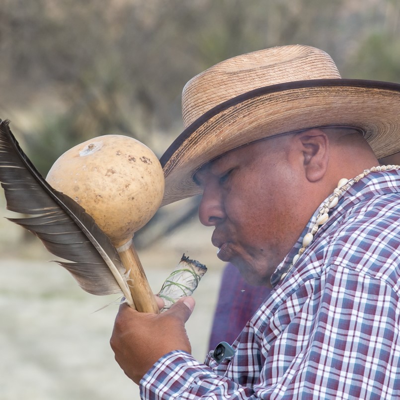 A member of the No:lik Traditional Singers and Dancers