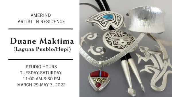 Amerind Artist in Residence Duane Maktima (Hopi-Laguna) 