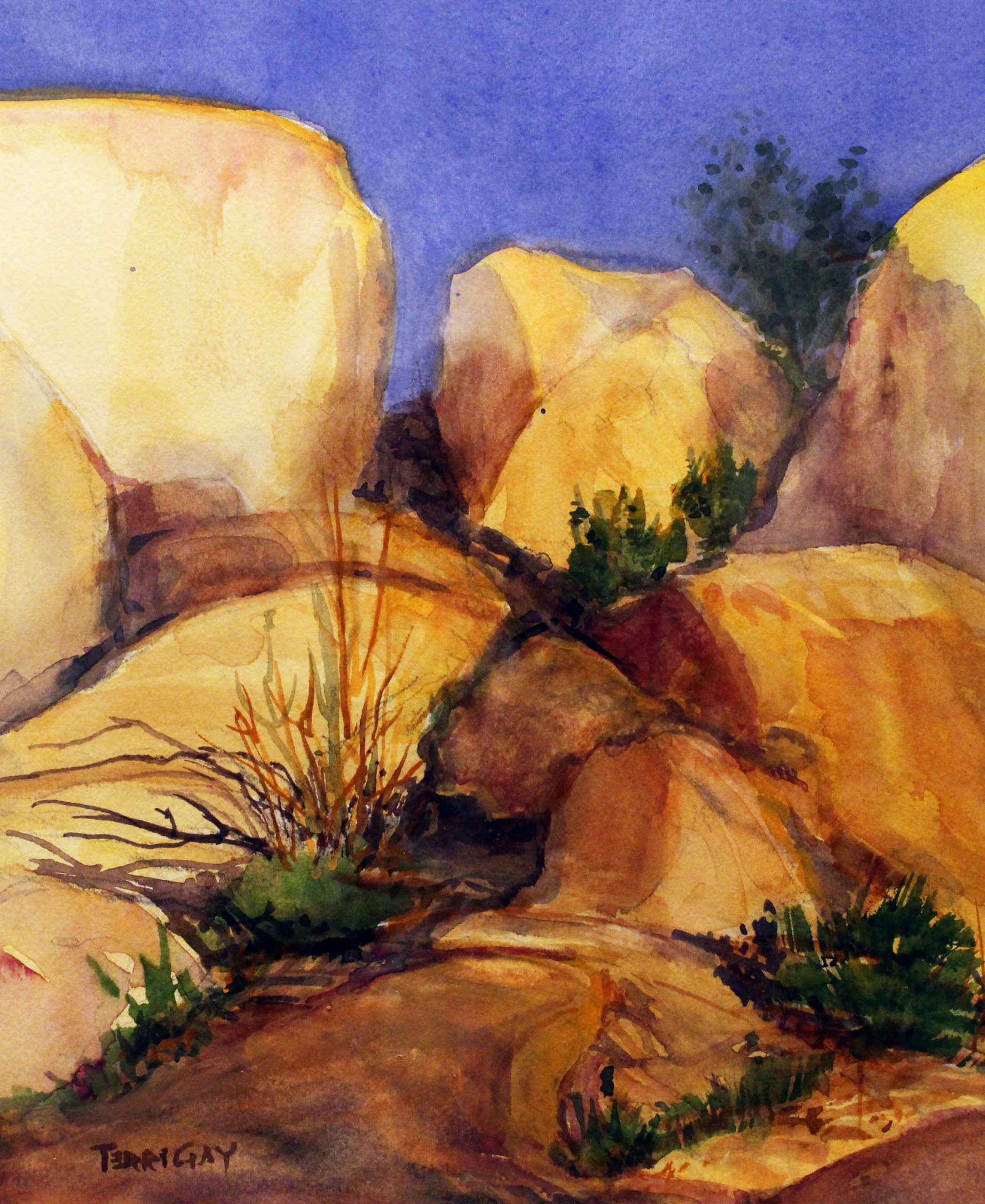 Coral Bean Boulders by Terri Gay